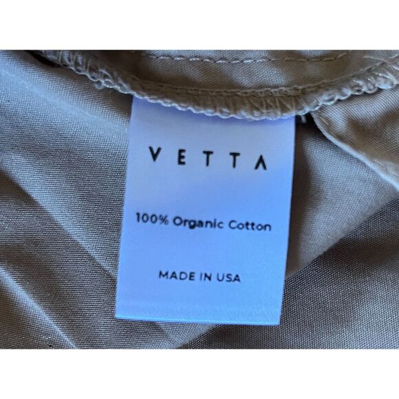 VETTA Brown Organic Cotton Button Up Blouse Shirt Top Women's Size Small - Picture 5 of 11